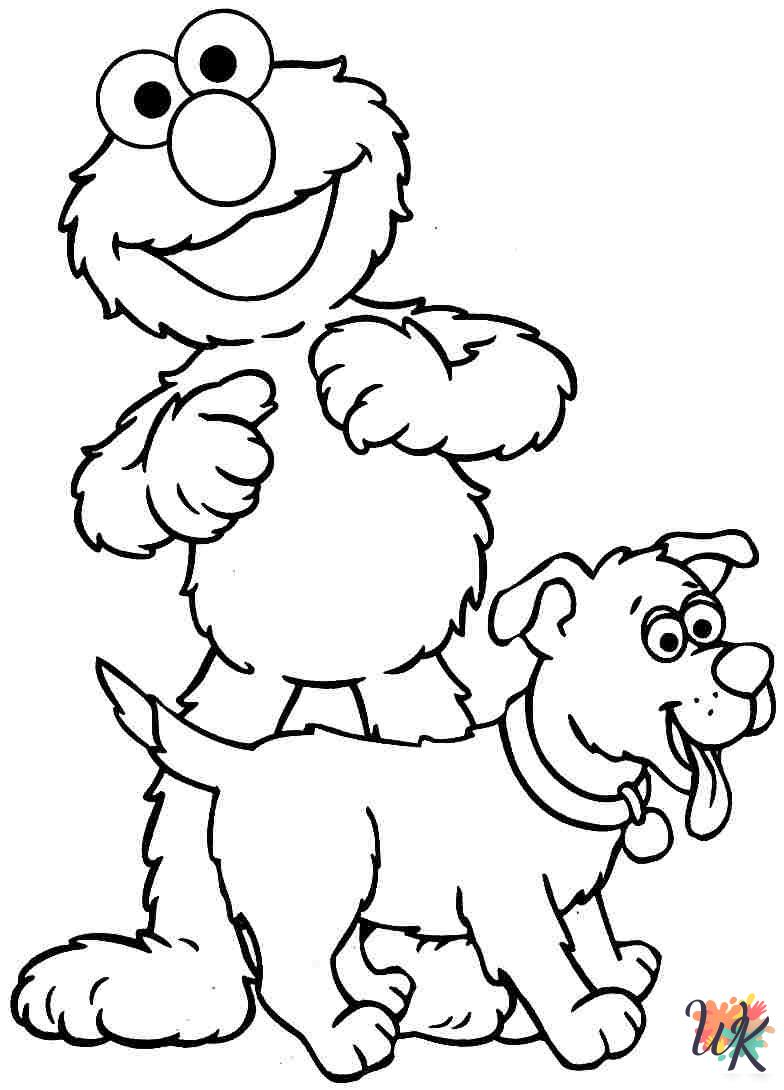adult coloring pages Elmo