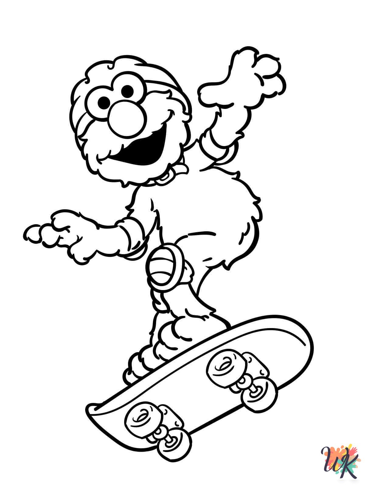 fun Elmo coloring pages
