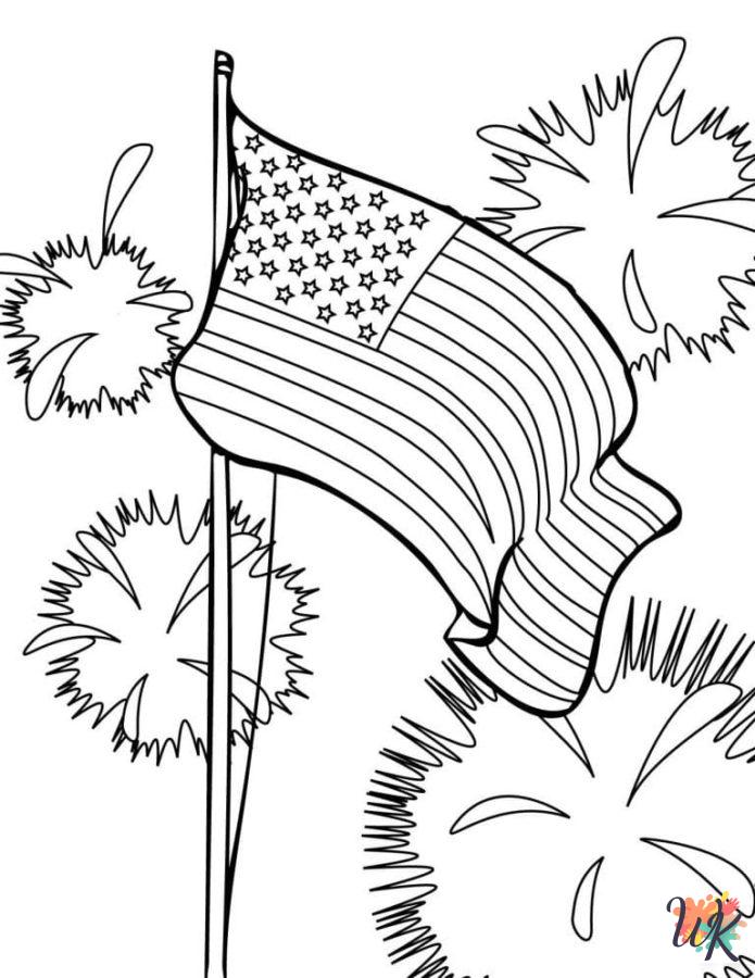 printable coloring pages Flag Day