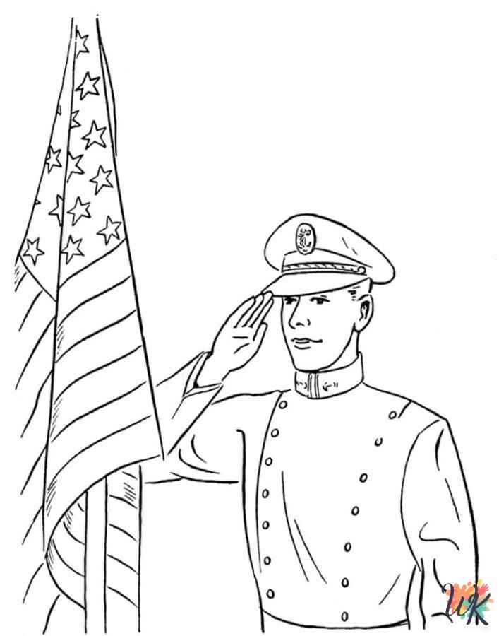 detailed Flag Day coloring pages