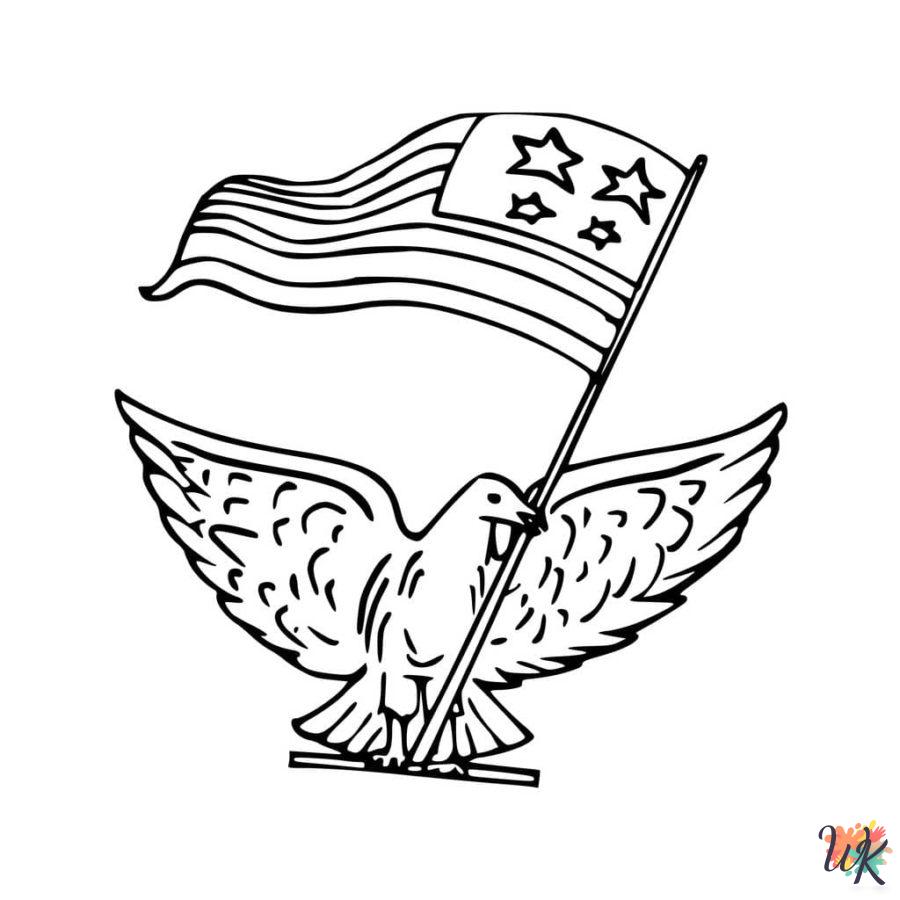 adult Flag Day coloring pages