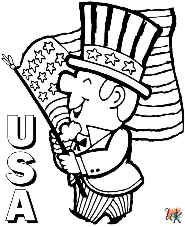 coloring pages Flag Day