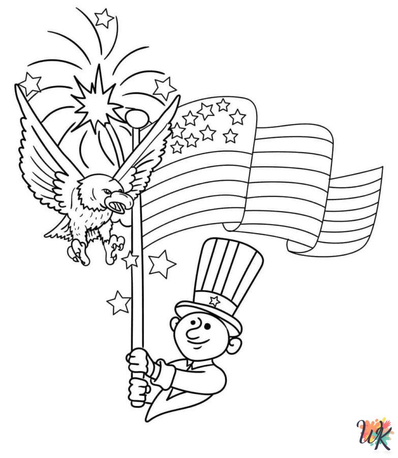 adult Flag Day coloring pages