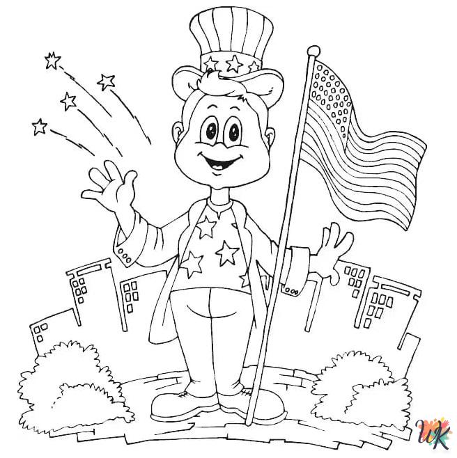 Flag Day free coloring pages