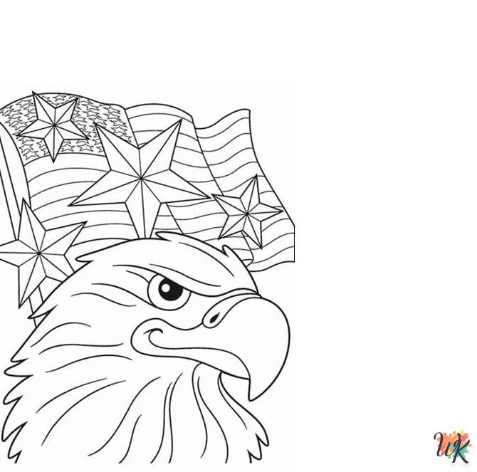 free Flag Day coloring pages for adults