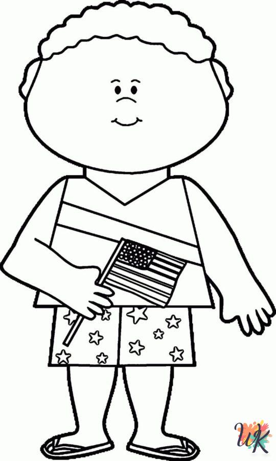 Flag Day free coloring pages