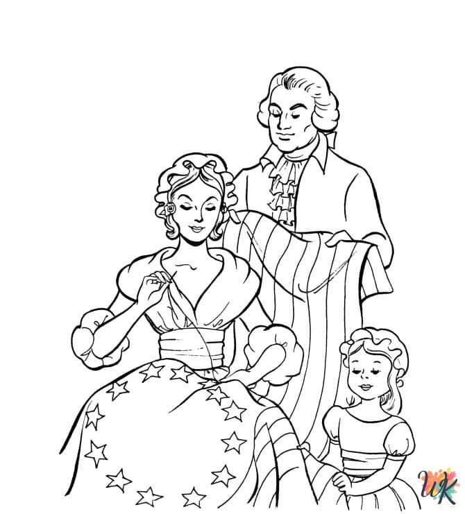 free printable Flag Day coloring pages