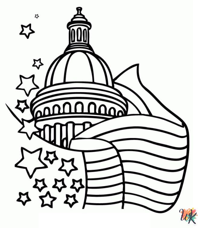 Flag Day adult coloring pages