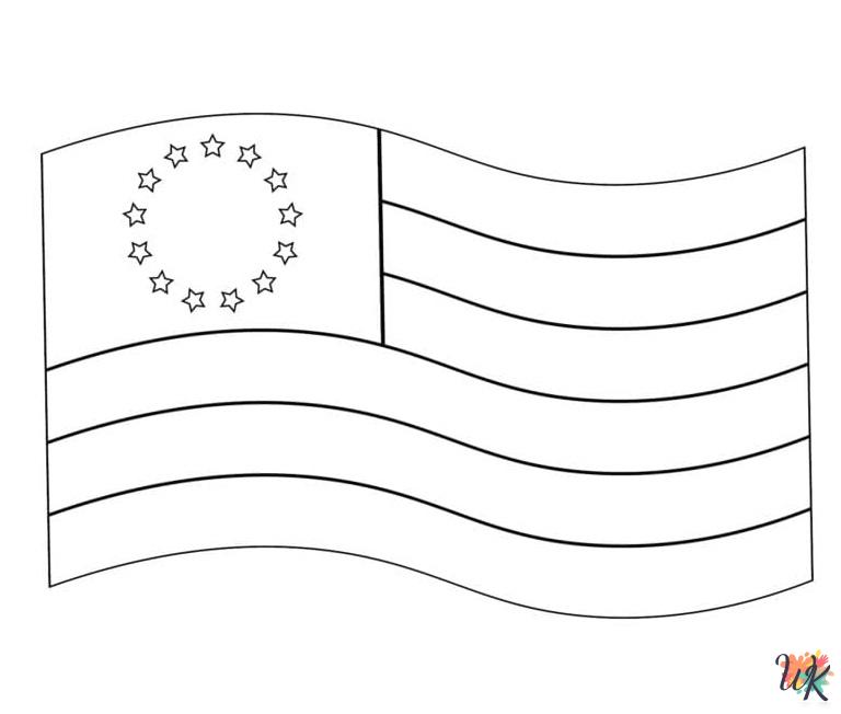 merry Flag Day coloring pages