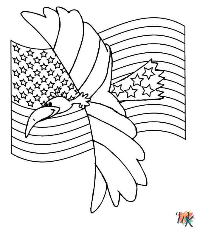 hard Flag Day coloring pages