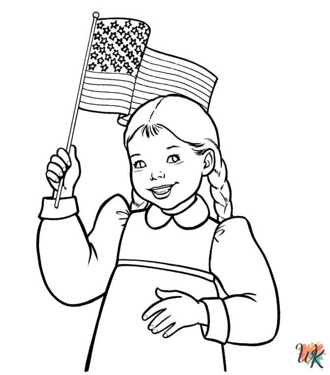 Flag Day coloring pages 1