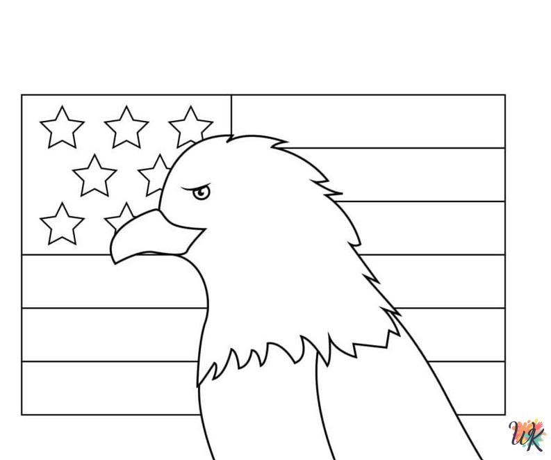 free Flag Day coloring pages for adults