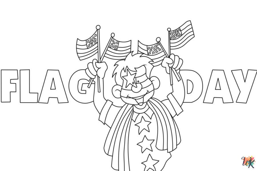 free Flag Day coloring pages for kids