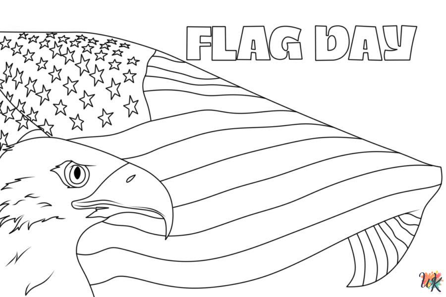 preschool Flag Day coloring pages