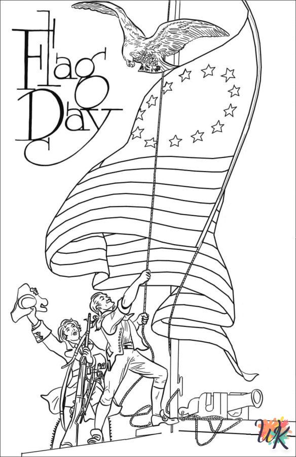 fun Flag Day coloring pages