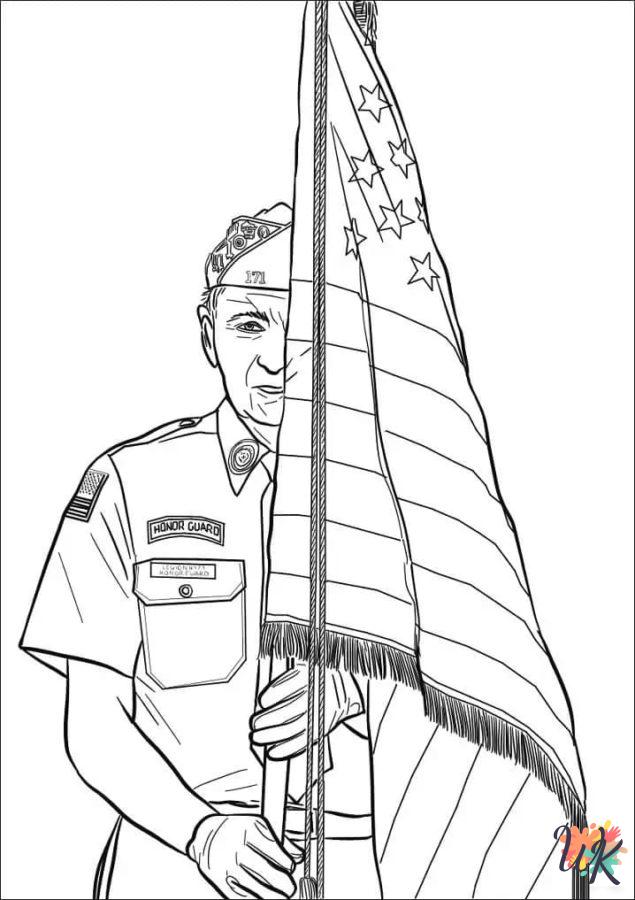 Flag Day coloring pages printable free 1
