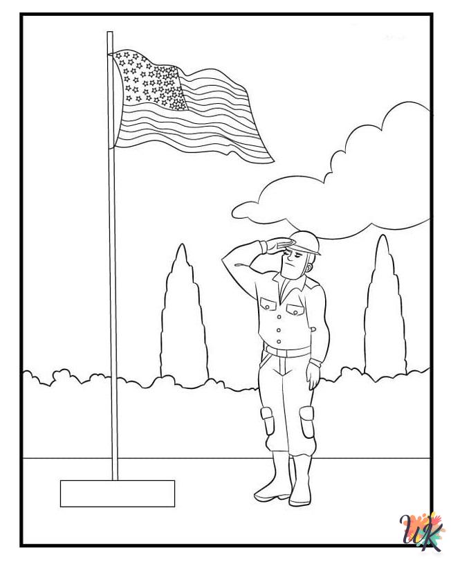 Flag Day free coloring pages 3