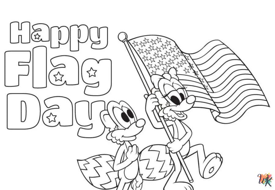 grinch cute Flag Day coloring pages