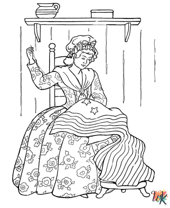 free coloring pages Flag Day