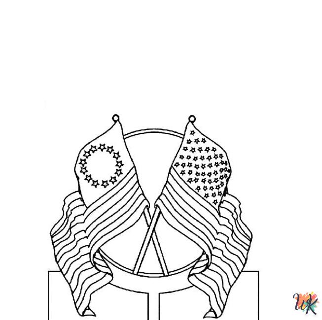 free printable Flag Day coloring pages