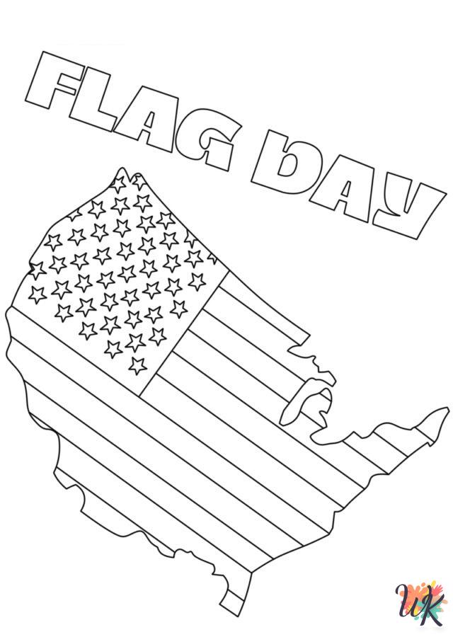 grinch Flag Day coloring pages