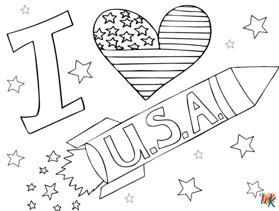 free adult Flag Day coloring pages