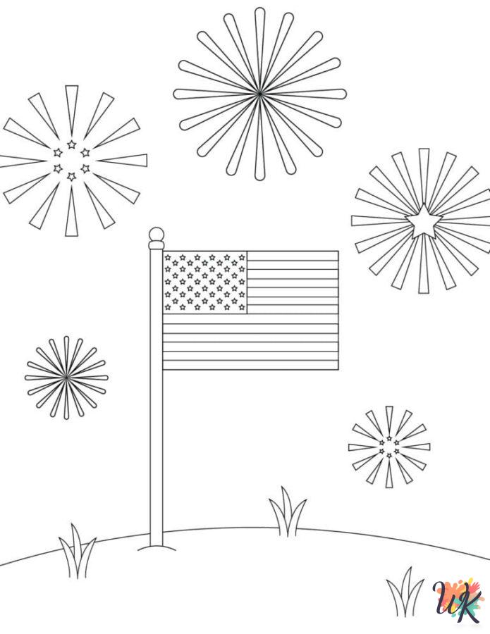 coloring pages for Flag Day