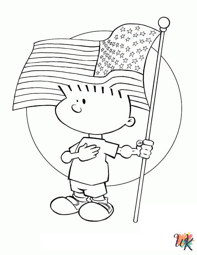 free Flag Day coloring pages for kids 1