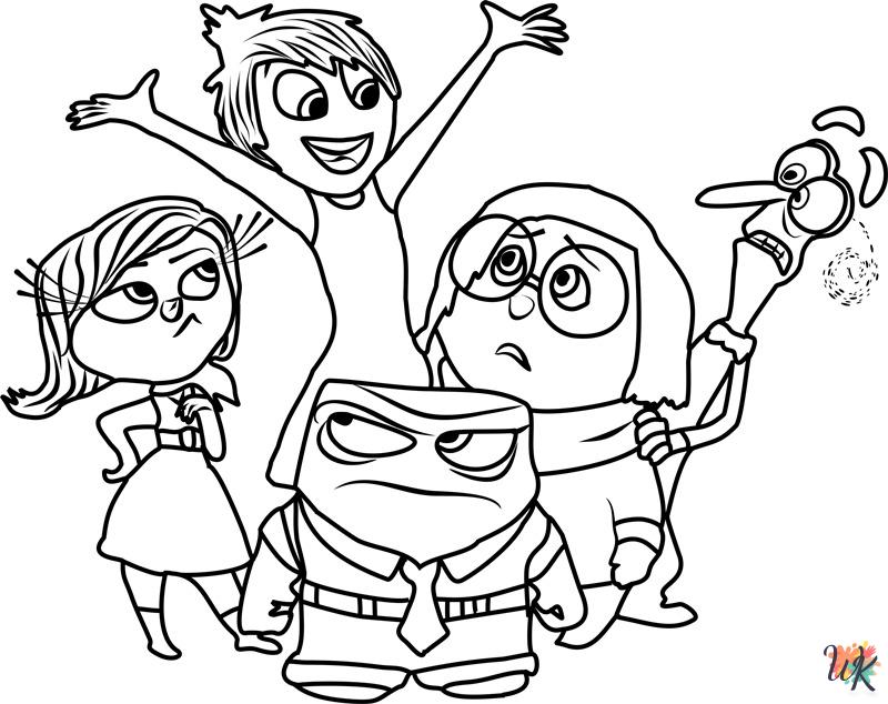Inside Out coloring pages for adults pdf