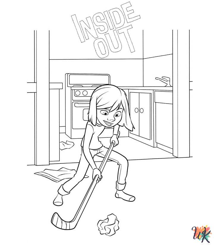 vintage Inside Out coloring pages