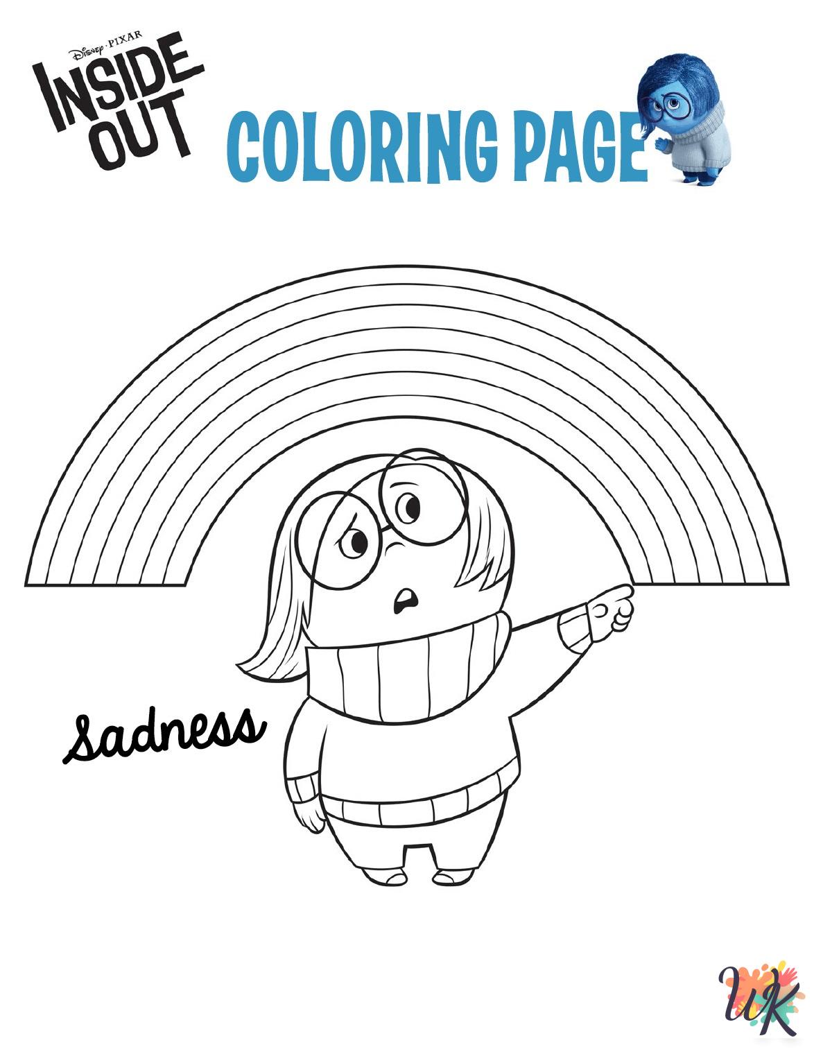 Inside Out coloring pages for kids
