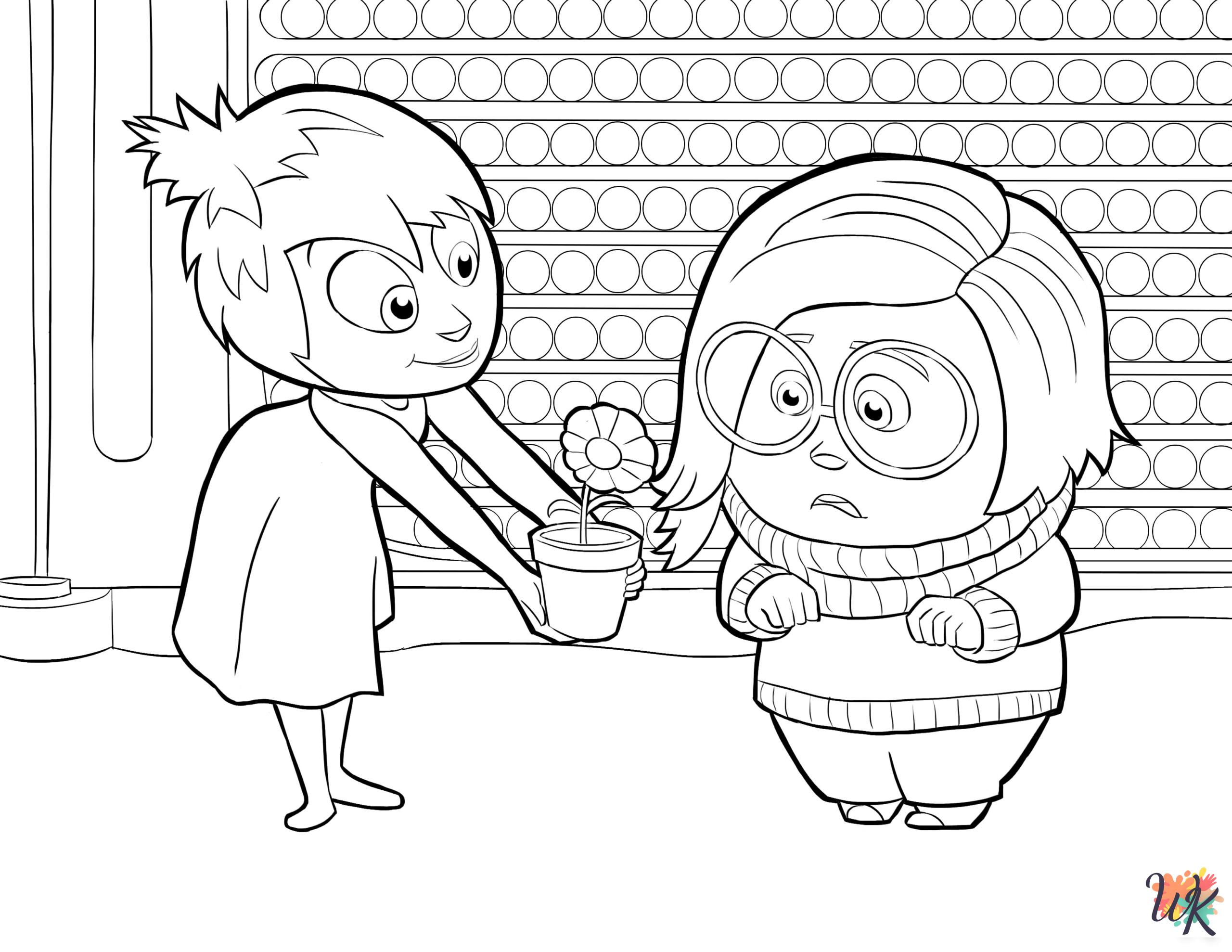 grinch Inside Out coloring pages