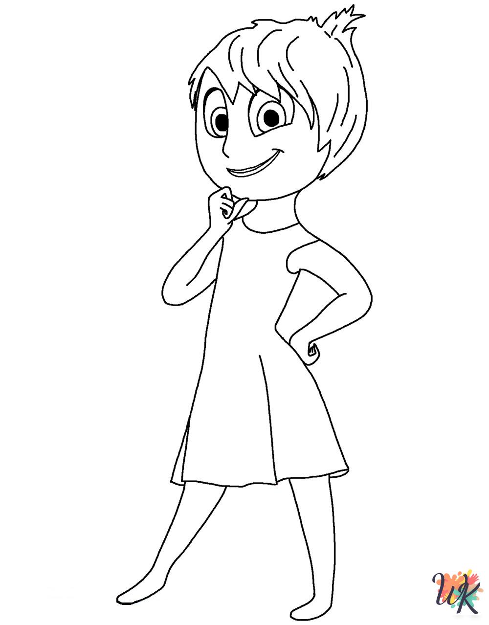 Inside Out coloring pages for kids