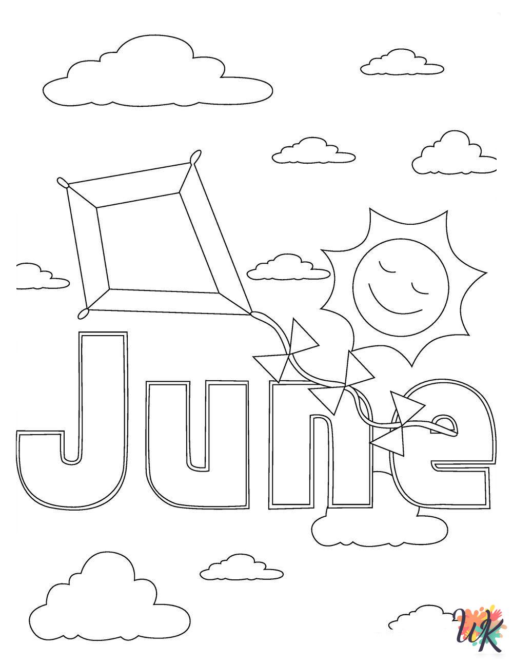 June Coloring Pages 1