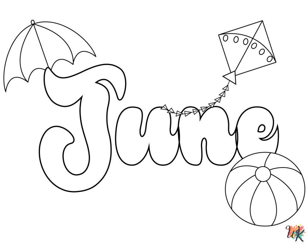 June ornaments coloring pages