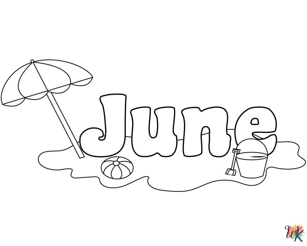 free June coloring pages for kids