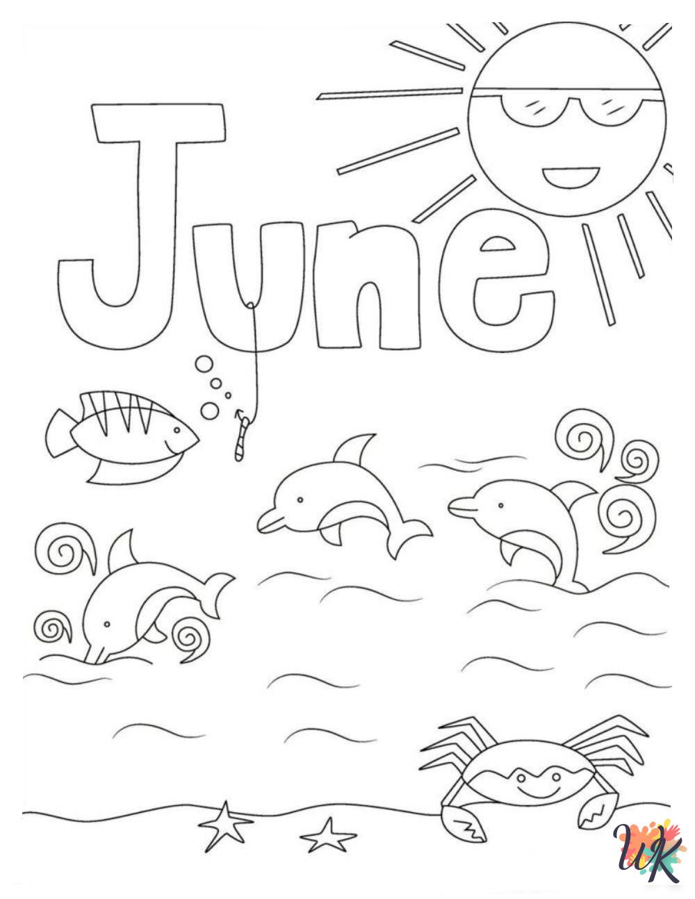 coloring pages printable June