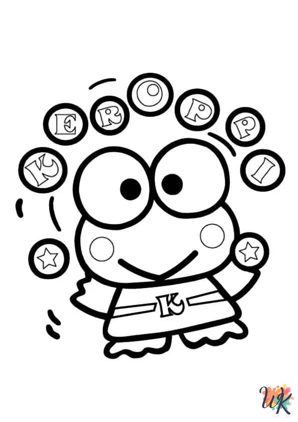 free printable coloring pages Keroppi