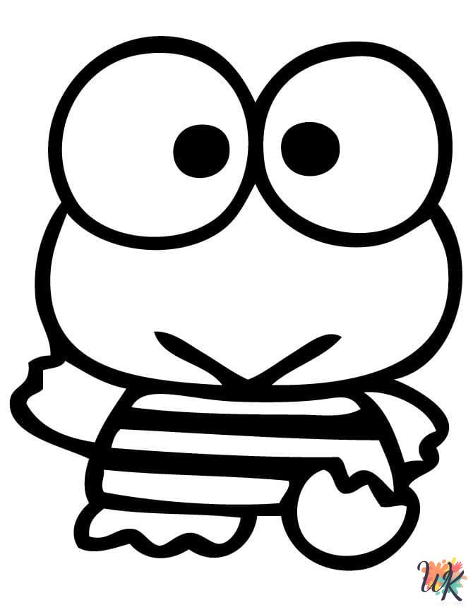 Keroppi coloring pages for adults 1