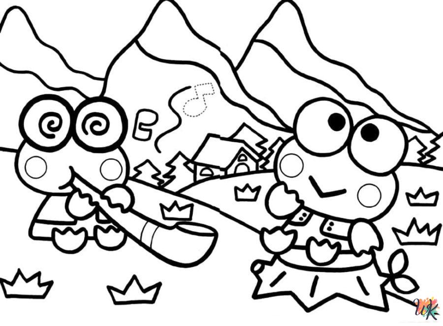 adult Keroppi coloring pages