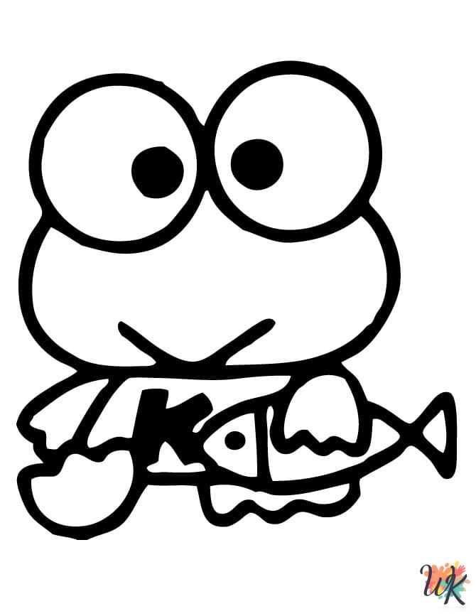 Keroppi ornaments coloring pages