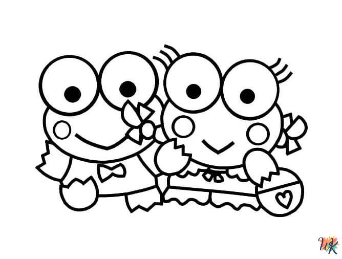 Keroppi coloring pages free printable