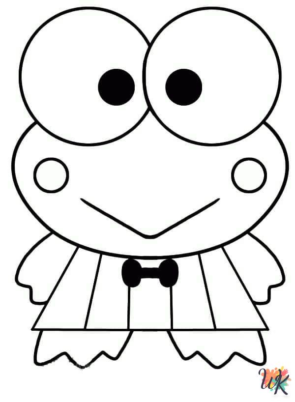 Keroppi coloring pages for kids