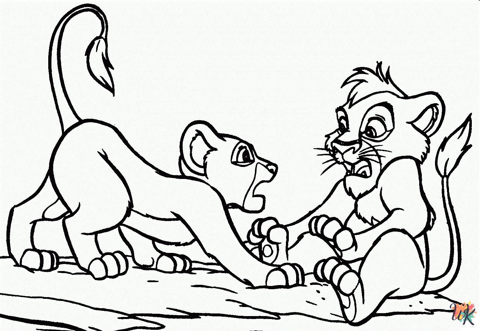 Lion King coloring pages free