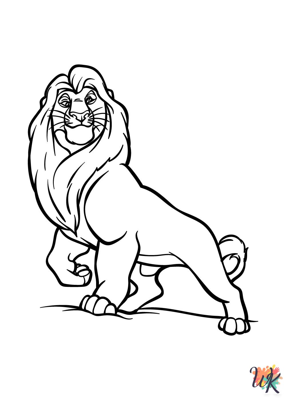 free printable Lion King coloring pages