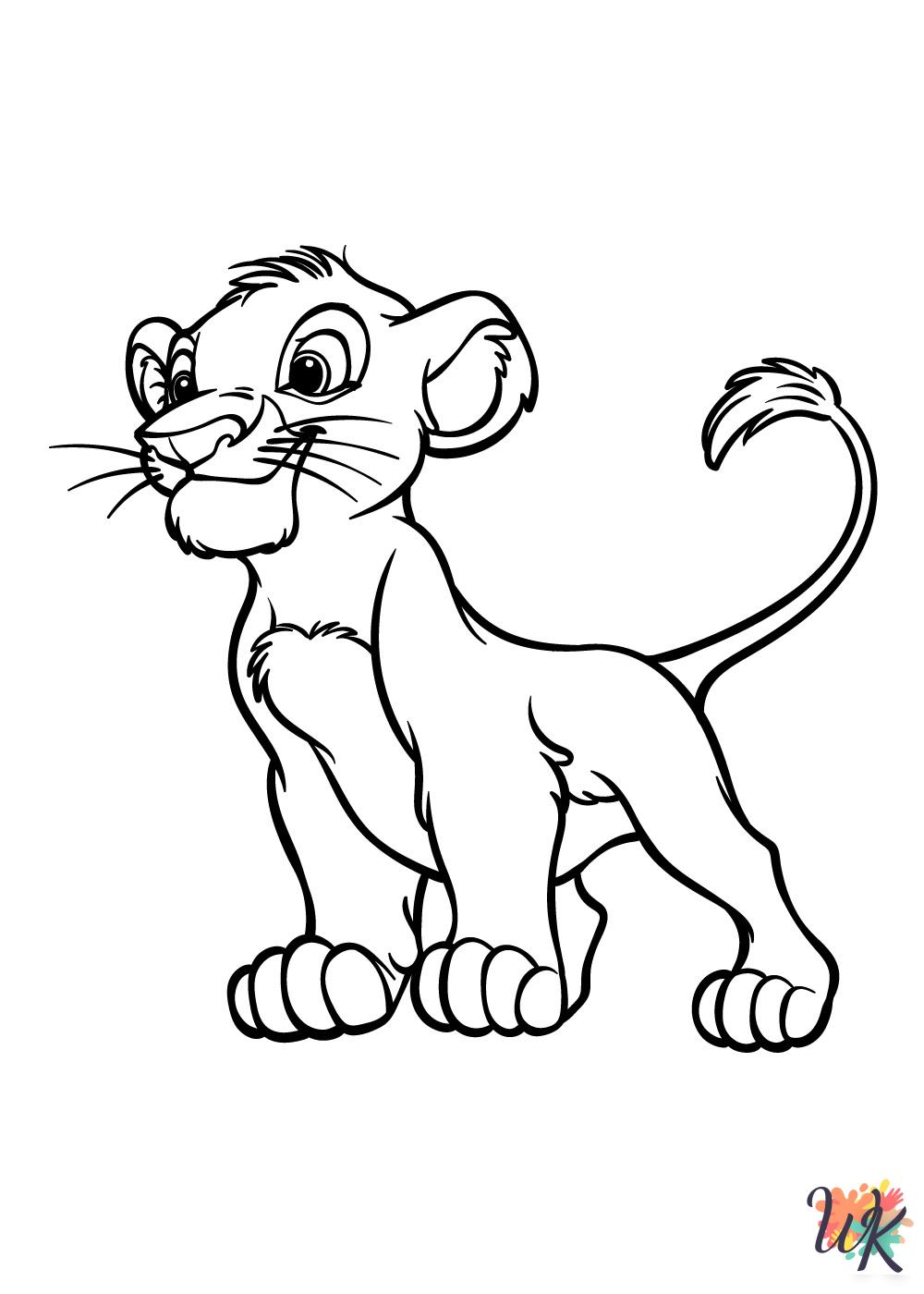 Lion King coloring pages printable free