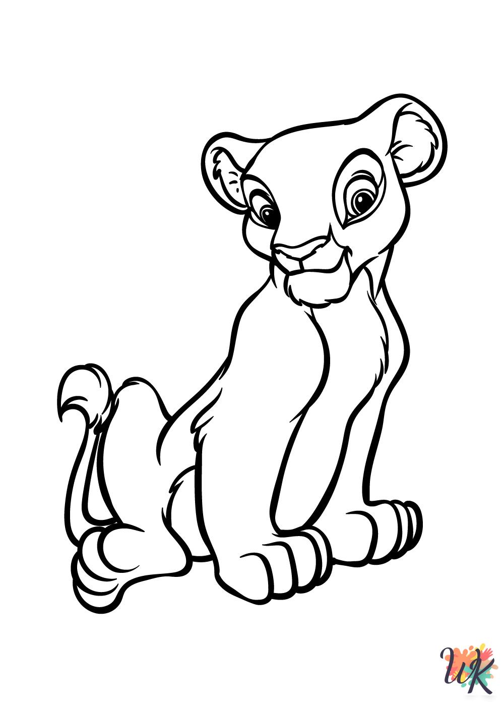 free coloring Lion King pages