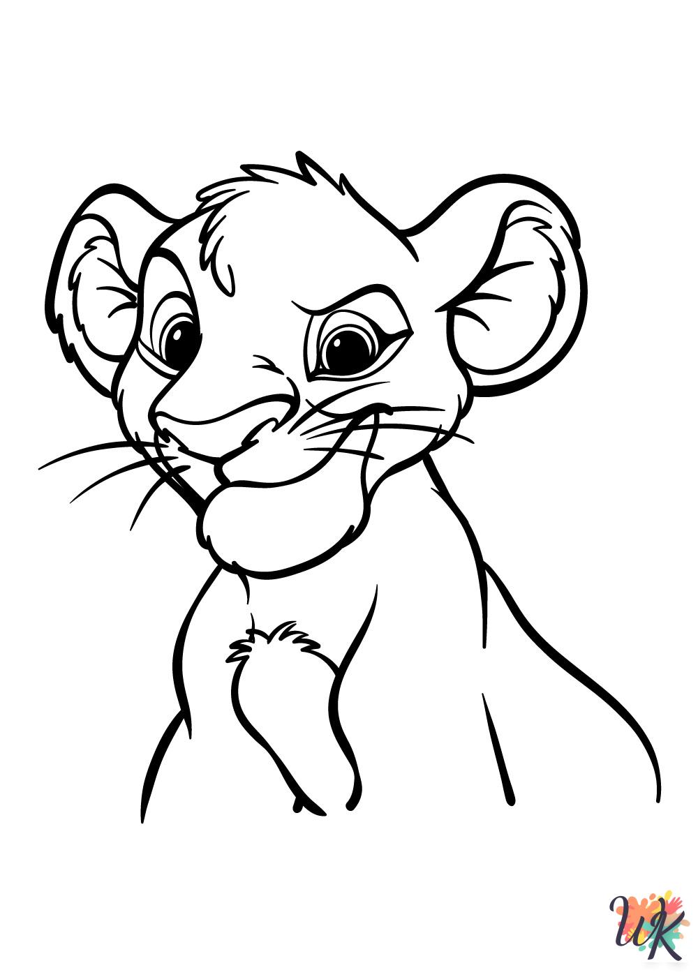 Lion King coloring pages printable free 1