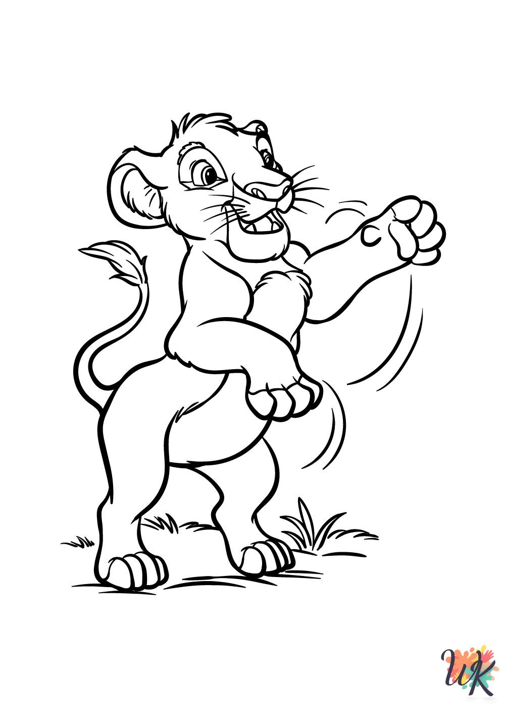 adult coloring pages Lion King
