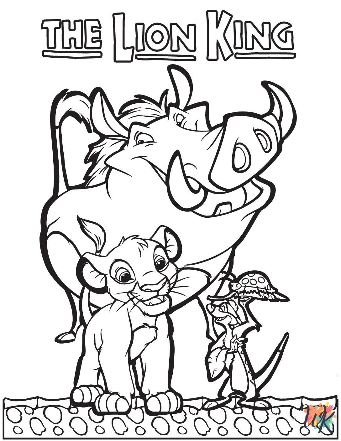 free coloring pages Lion King